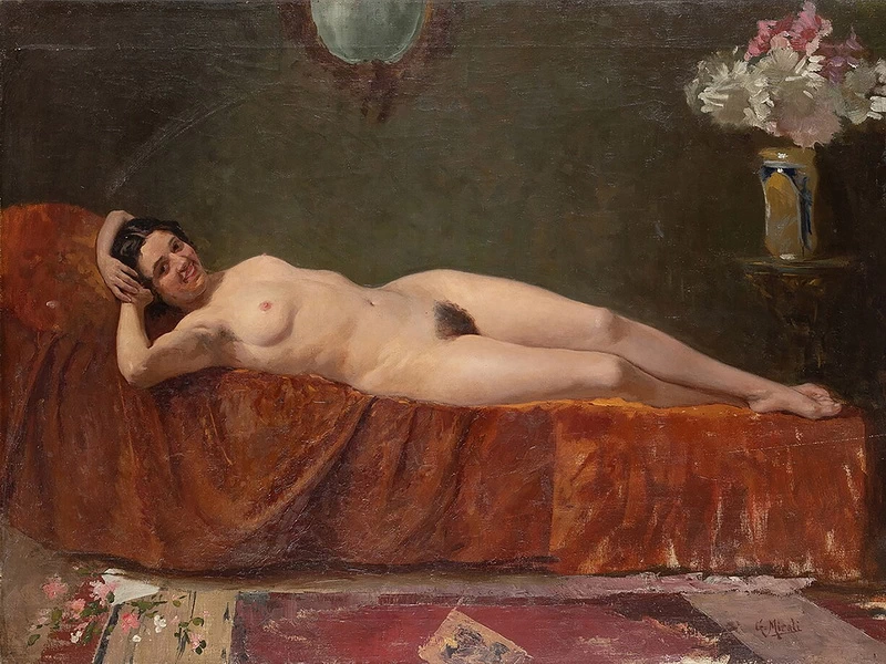 1860-Giuseppe Micali - Donna nuda sdraiata